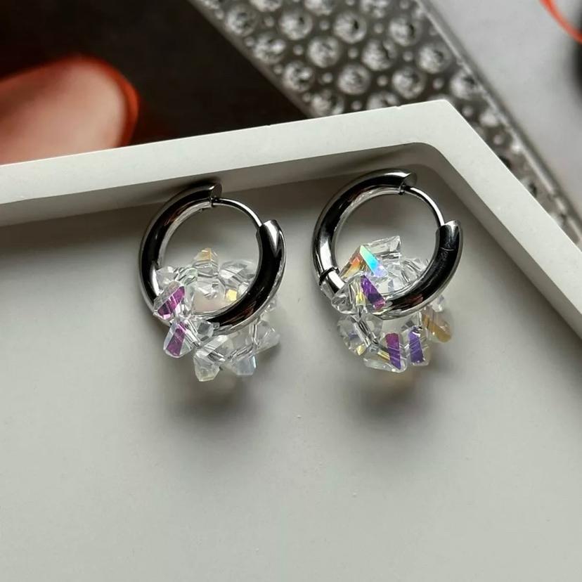 Women's Vacuum Crystal String Beads Clavicle Chain Necklaces