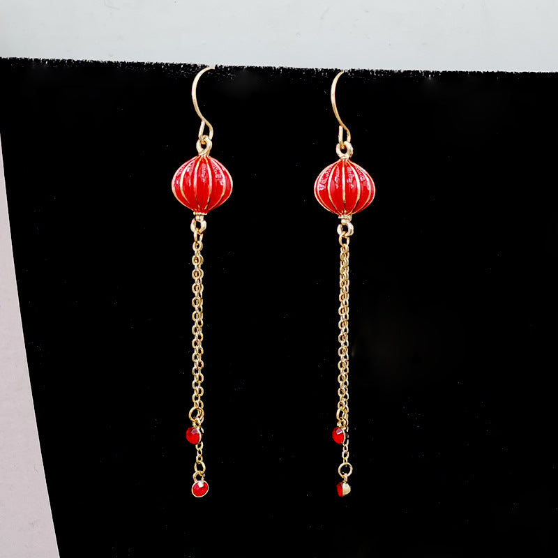 Creative Chinese Style Personalized Ethnic Face Earrings
