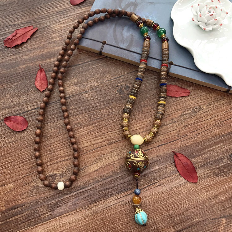 Women's & Men's Retro Ethnic Style Long Sweater Chain Necklaces