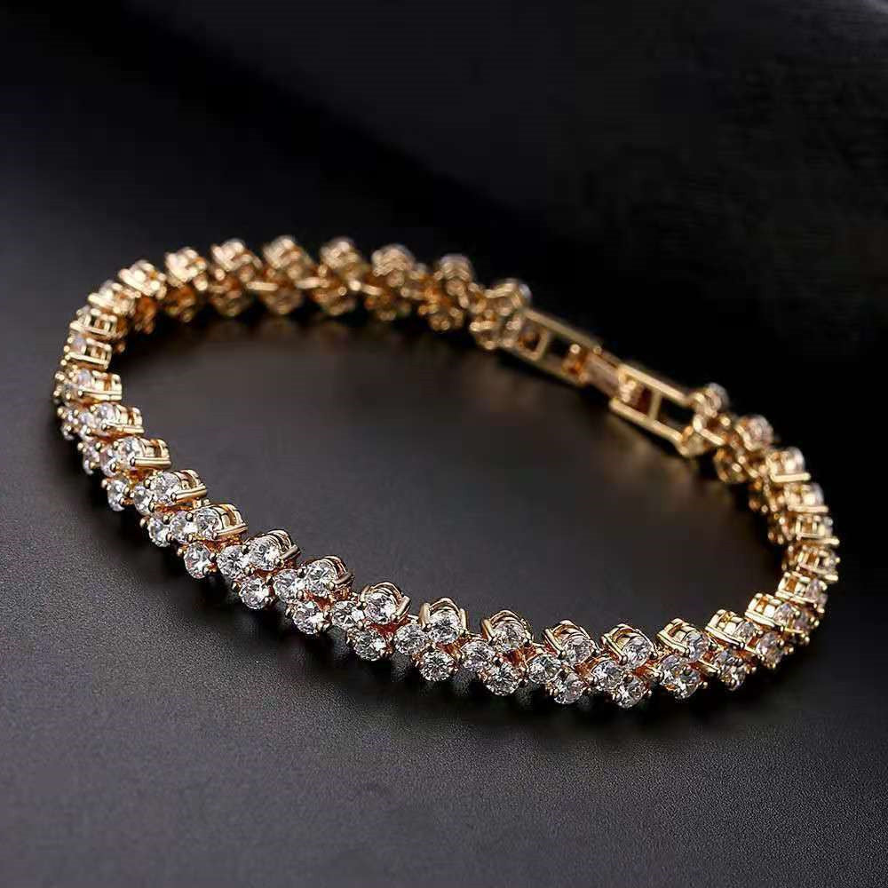 Women's Jewelry Exquisite Luxury Rhinestone Roman Crystal Bracelets