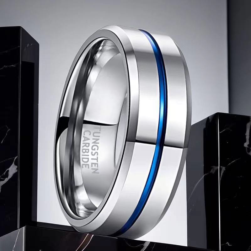 Men's Titanium Steel Niche Advanced Color-free Black Rings