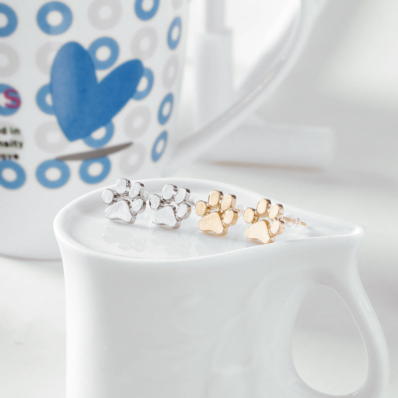 Cats Palm Ear Alloy Plating Color Retention Earrings