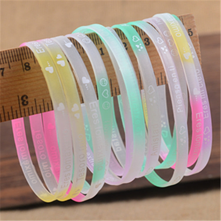 Fluorescent Color Luminous Activity Simple Korean Bracelets