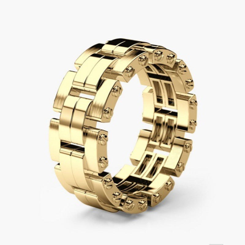 Women's & Men's Ornament Creative Style Gold-plated Diamond Fashion Rings