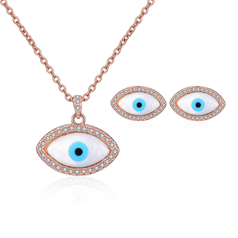 Women's Bridal Peacock Gem Opal For Jewelry Set