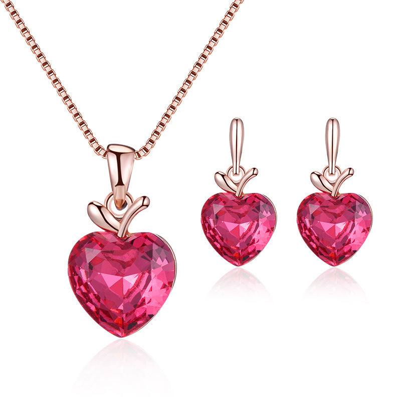 Women's Bridal Peacock Gem Opal For Jewelry Set