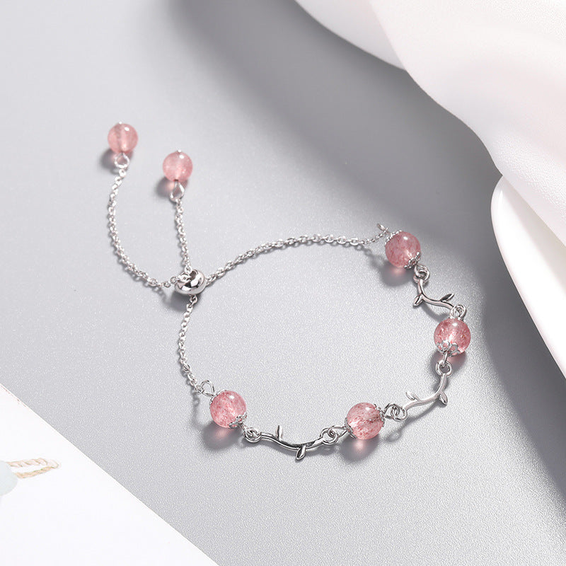 Crystal Female Simple Korean Style Token Bracelets