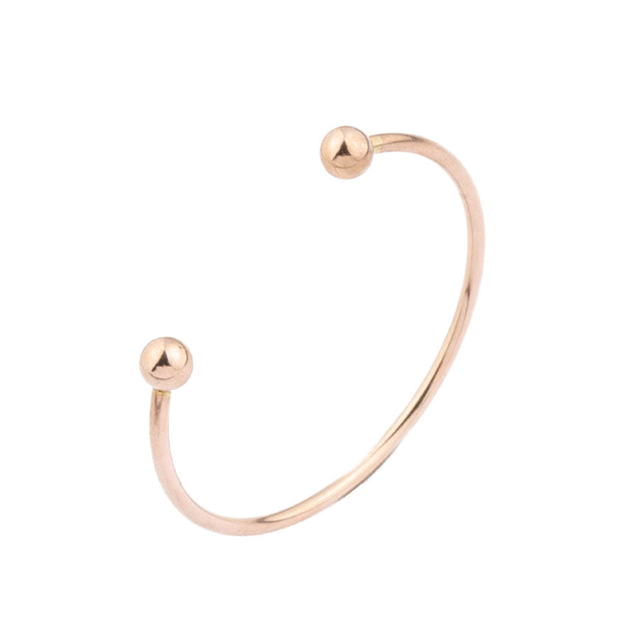 Stainless Steel Open Round Beads Can Match Basic Style Bracelets