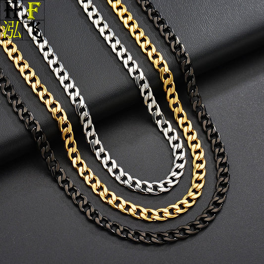 Man's Stainless Steel Hip Hop Cool Necklaces