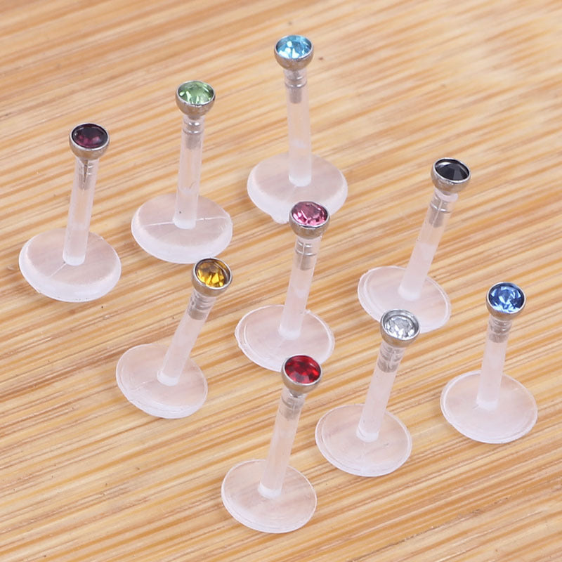 Piercing Jewelry Labret Acrylic Adhesive Nail Rings