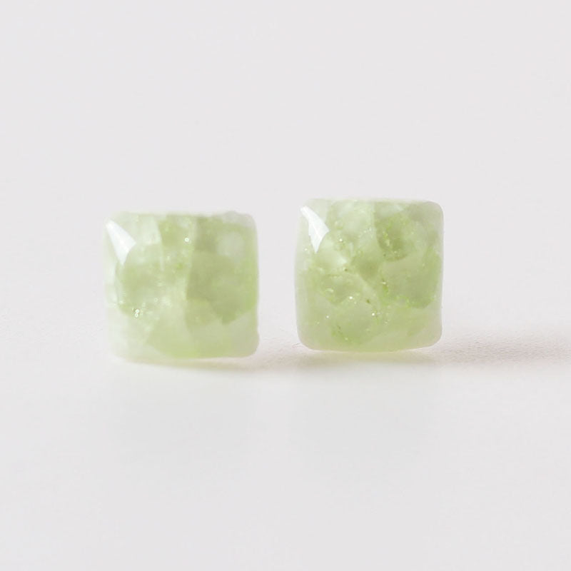 Jewellery Antique Square Ice Crack Ear Steel Earrings