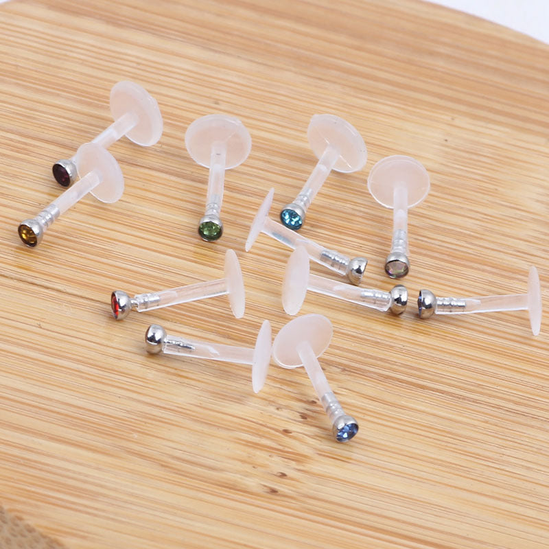 Piercing Jewelry Labret Acrylic Adhesive Nail Rings