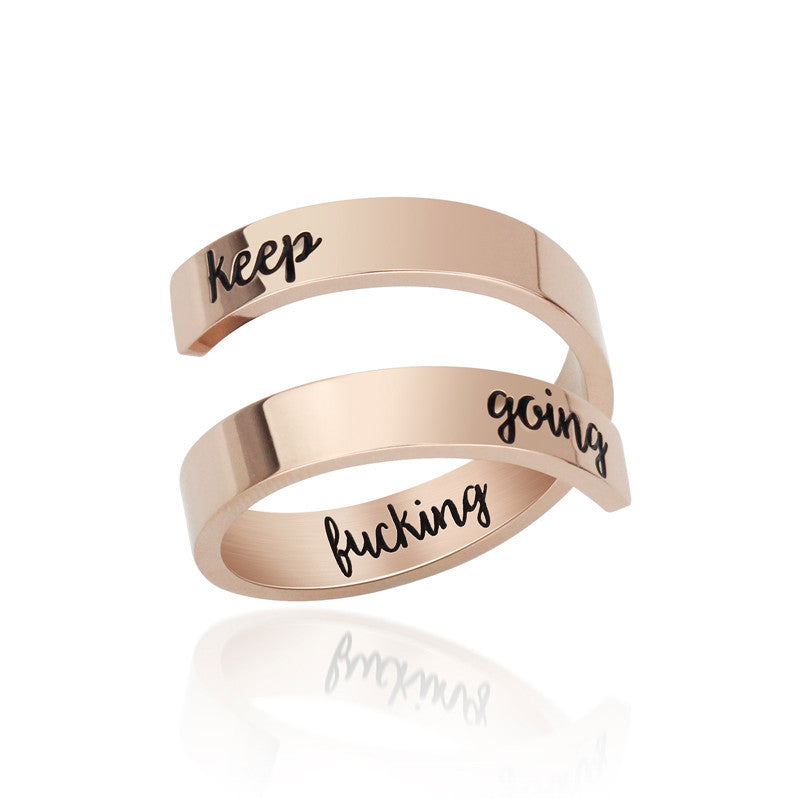 Popular Jewelry Personalized Stainless Steel Titanium Rings