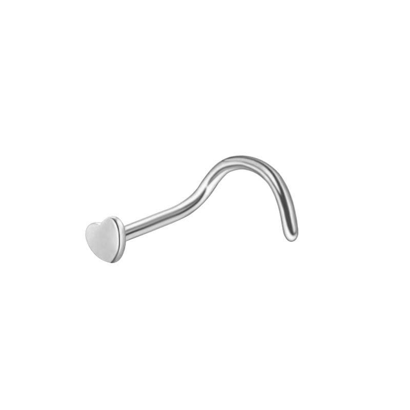 Beautiful Nose Nail Puncture Stainless Steel Earrings