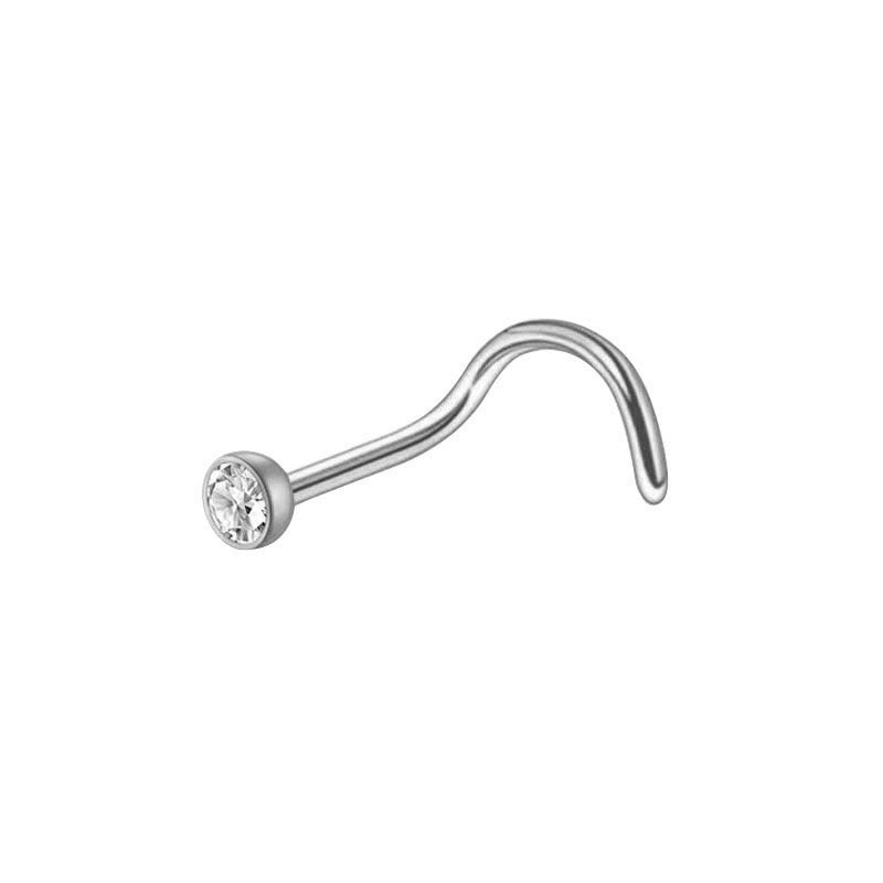 Beautiful Nose Nail Puncture Stainless Steel Earrings
