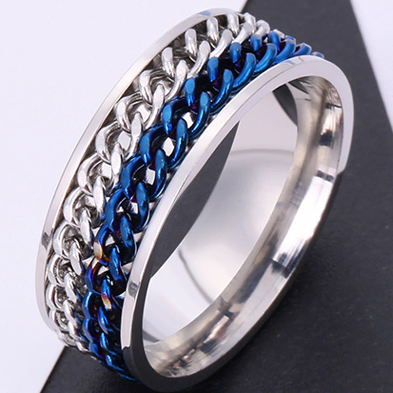 Stainless Steel Rotatable Double Row Chain Rings
