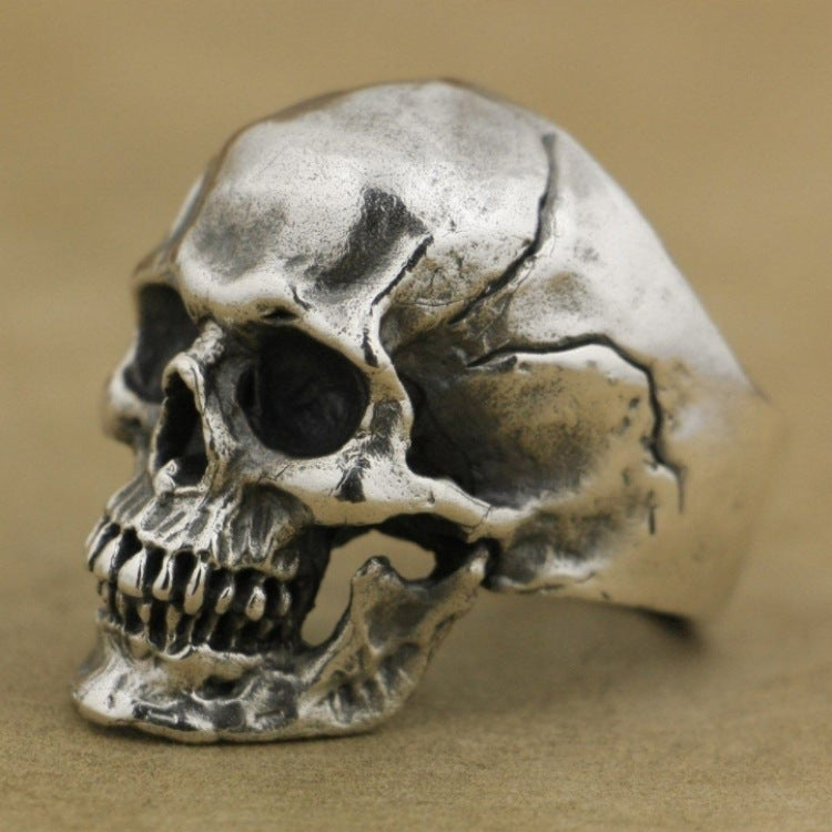 Men's Retro Cracked Skull Toothless Ghost Evil Rings