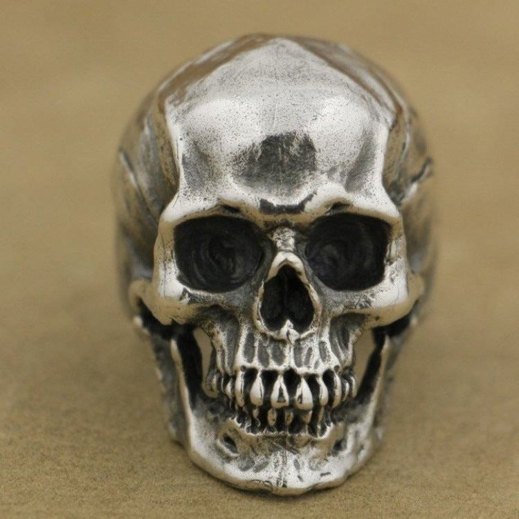 Men's Retro Cracked Skull Toothless Ghost Evil Rings