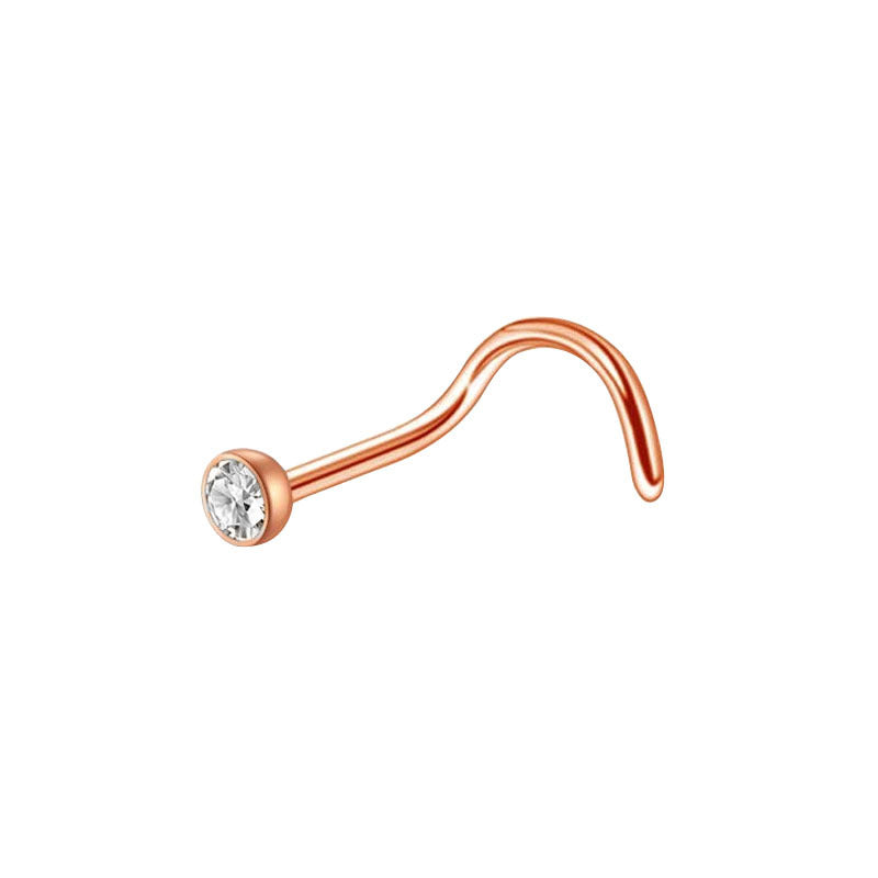 Beautiful Nose Nail Puncture Stainless Steel Earrings