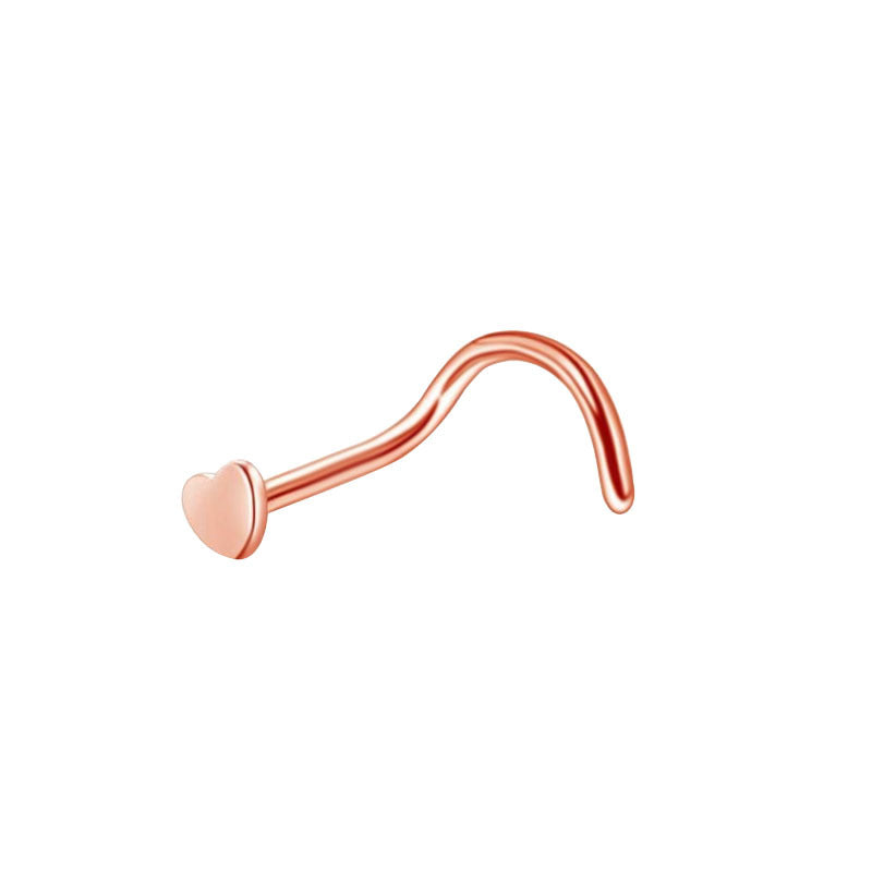 Beautiful Nose Nail Puncture Stainless Steel Earrings