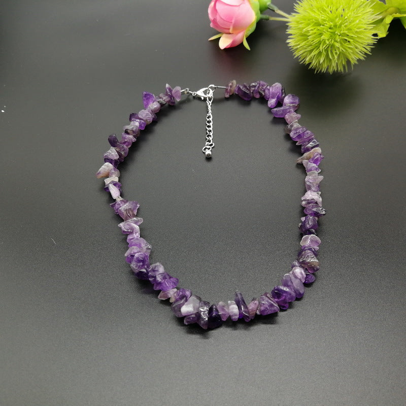 Crystal Irregular Gravel Clavicle Chain Creative Necklaces