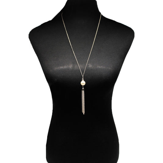 Women's Long Fringed Pearl Exaggerated Creative Accessories Necklaces
