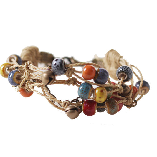 Ethnic Style Ceramic Beads Ornament Stall Bracelets