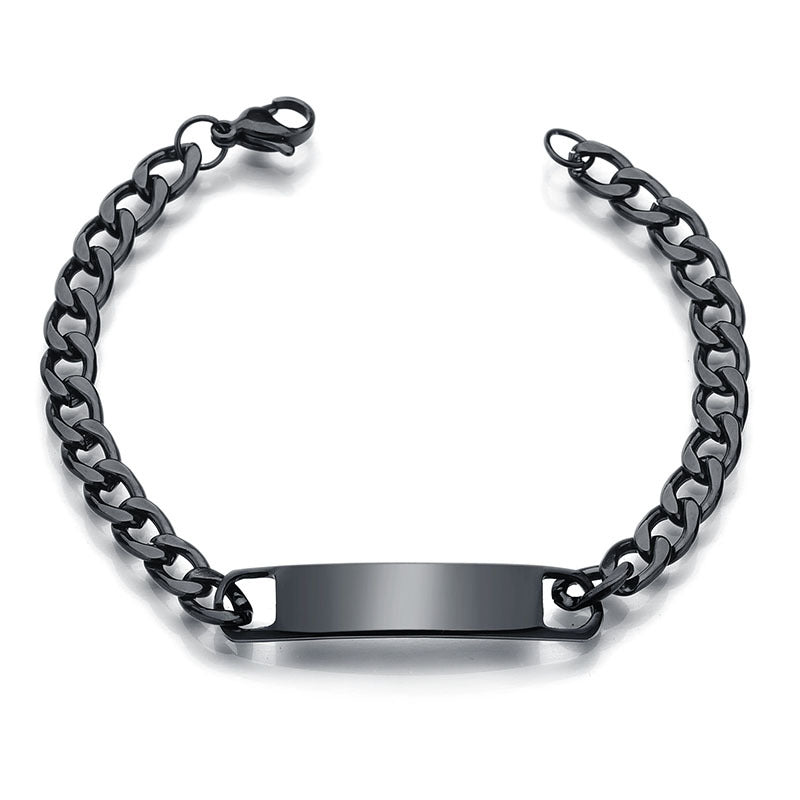 Men's Stainless Steel Korean Exquisite Curved Trendy Bracelets