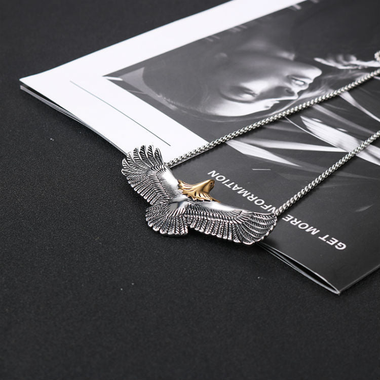 Women's & Men's Full Personality Eagle Flying Feather Stylish Pendants