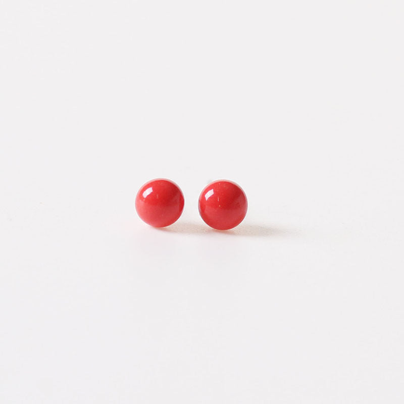 Sweet Solid Color Small Fresh Adult Earrings