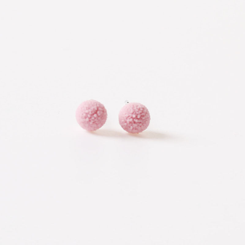 Sweet Solid Color Small Fresh Adult Earrings