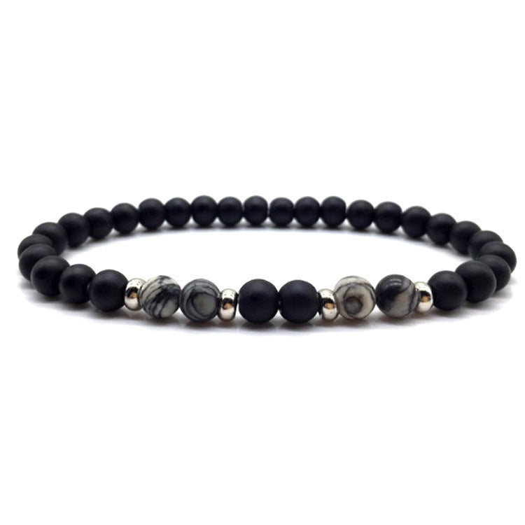 Women's & Men's Simple Stone Beads Classic Charm Jewelry Bracelets