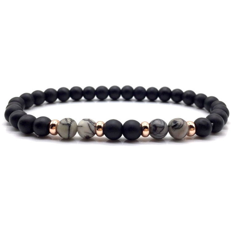 Women's & Men's Simple Stone Beads Classic Charm Jewelry Bracelets