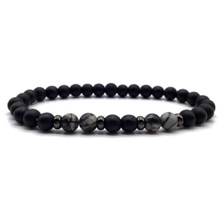 Women's & Men's Simple Stone Beads Classic Charm Jewelry Bracelets