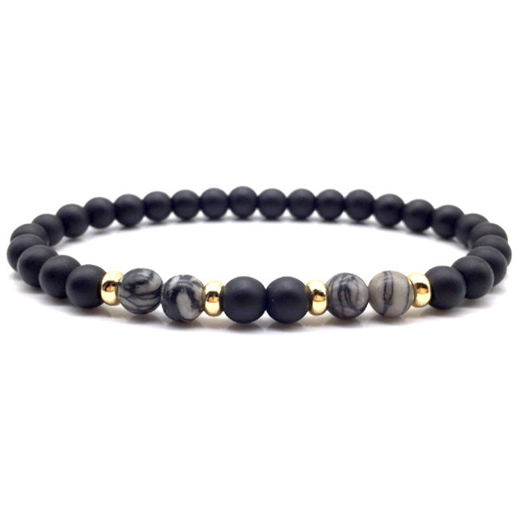 Women's & Men's Simple Stone Beads Classic Charm Jewelry Bracelets