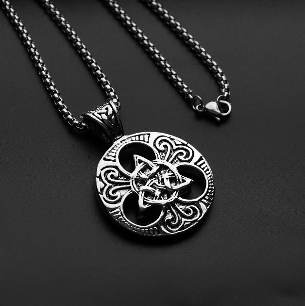 Men's Unique Ornament Titanium Steel Hercules Weightlifting Necklaces