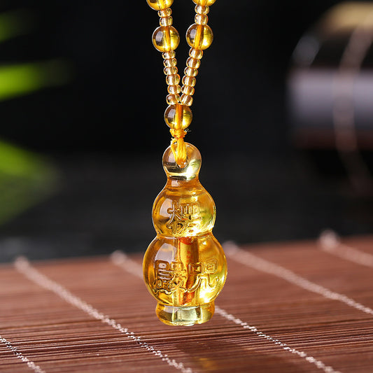 Binding Gourd Mantra Built-in Scripture Glaze Safe Pendants