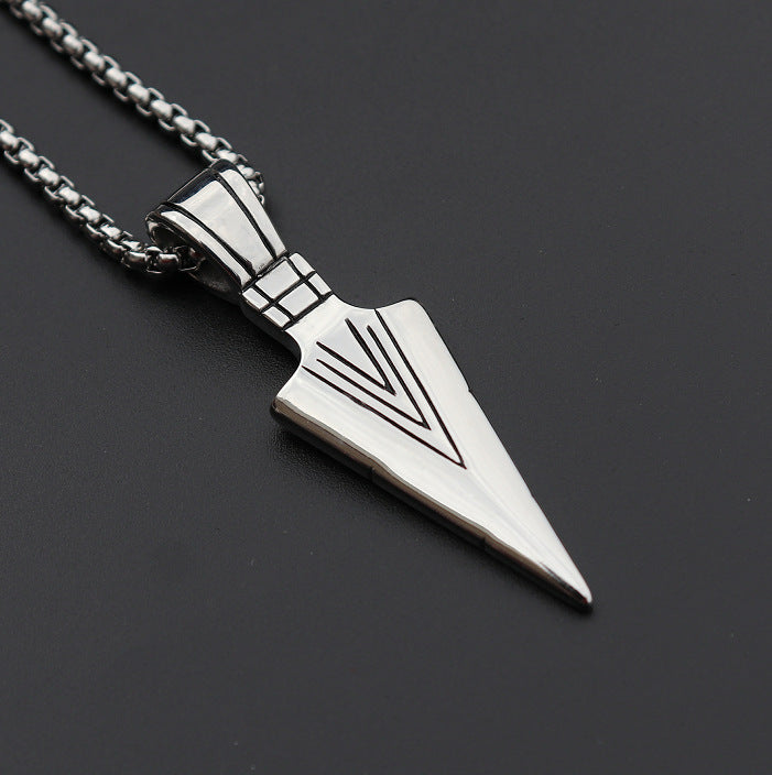 Men's Unique Ornament Titanium Steel Hercules Weightlifting Necklaces