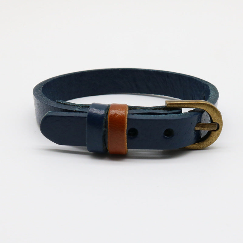 Leather Cowhide Creative Letter Wrist Strap Bracelets