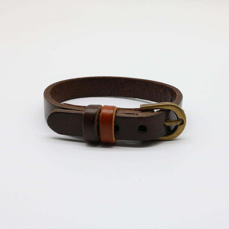 Leather Cowhide Creative Letter Wrist Strap Bracelets