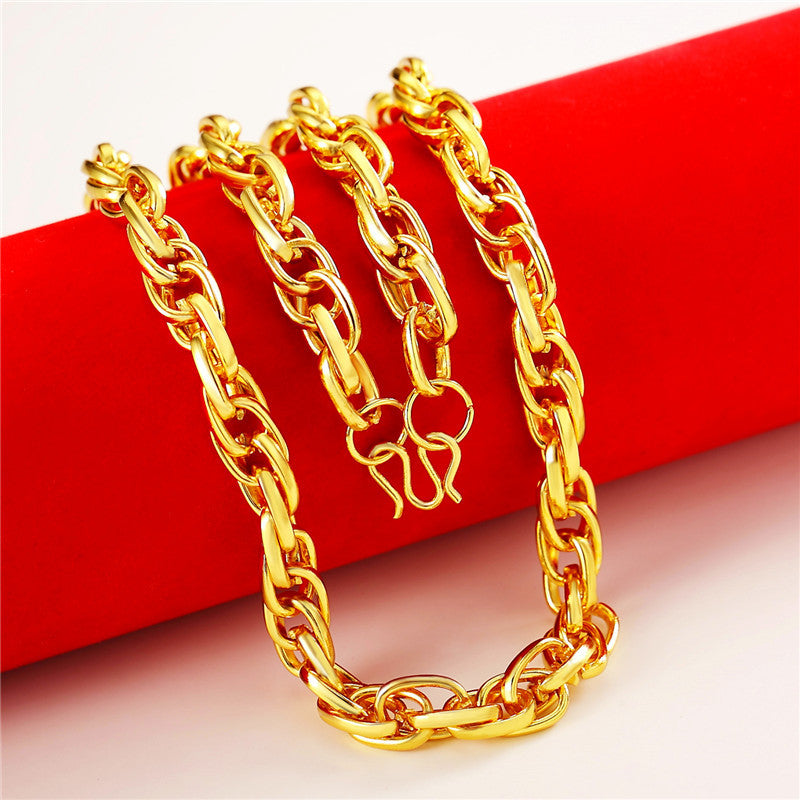 Men's Versatile Innovative Pretty Popular Gold Necklaces