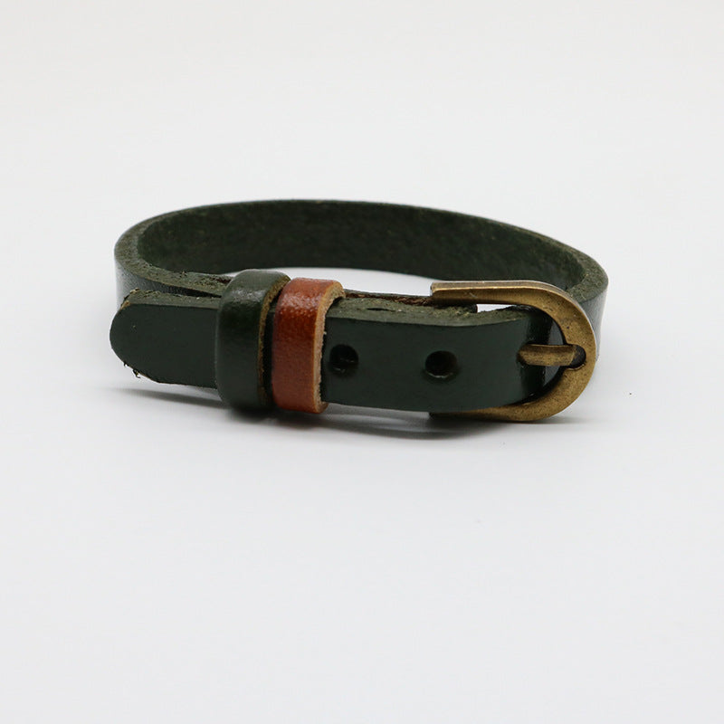 Leather Cowhide Creative Letter Wrist Strap Bracelets