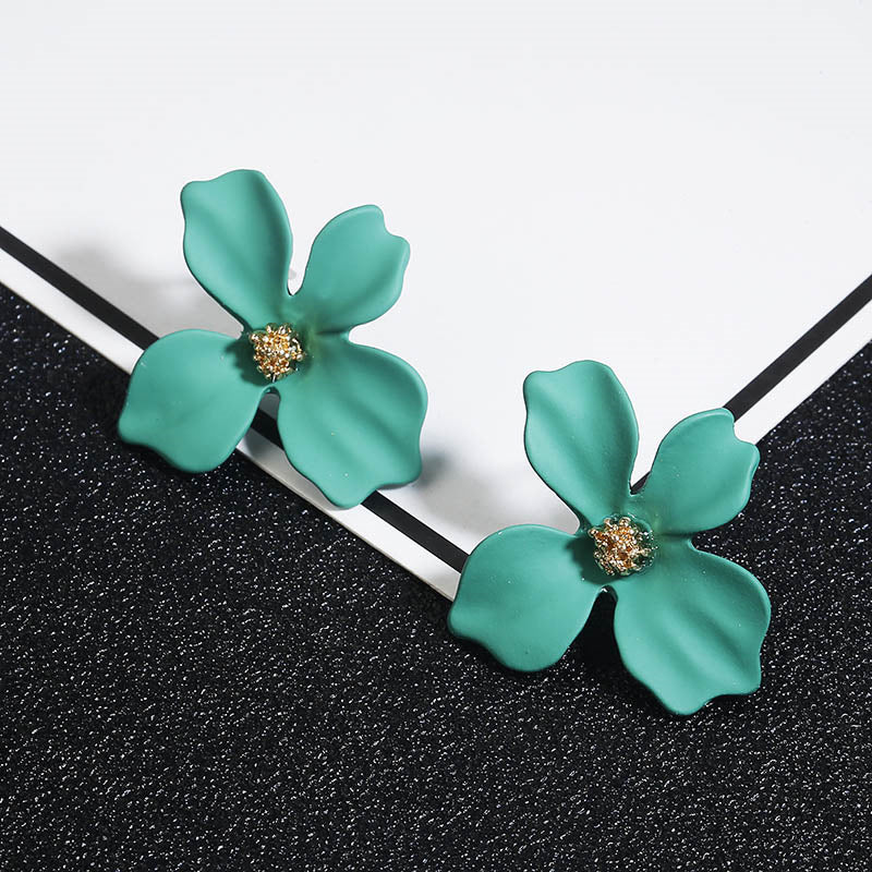 Women's Flower Korean Simple Sweet Bohemian For Earrings
