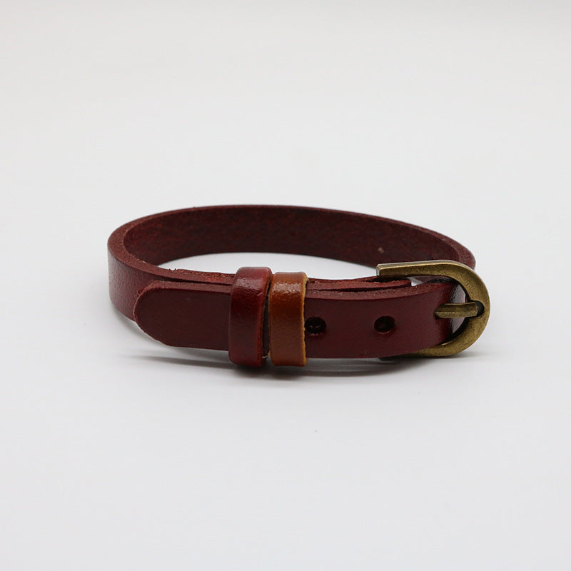 Leather Cowhide Creative Letter Wrist Strap Bracelets