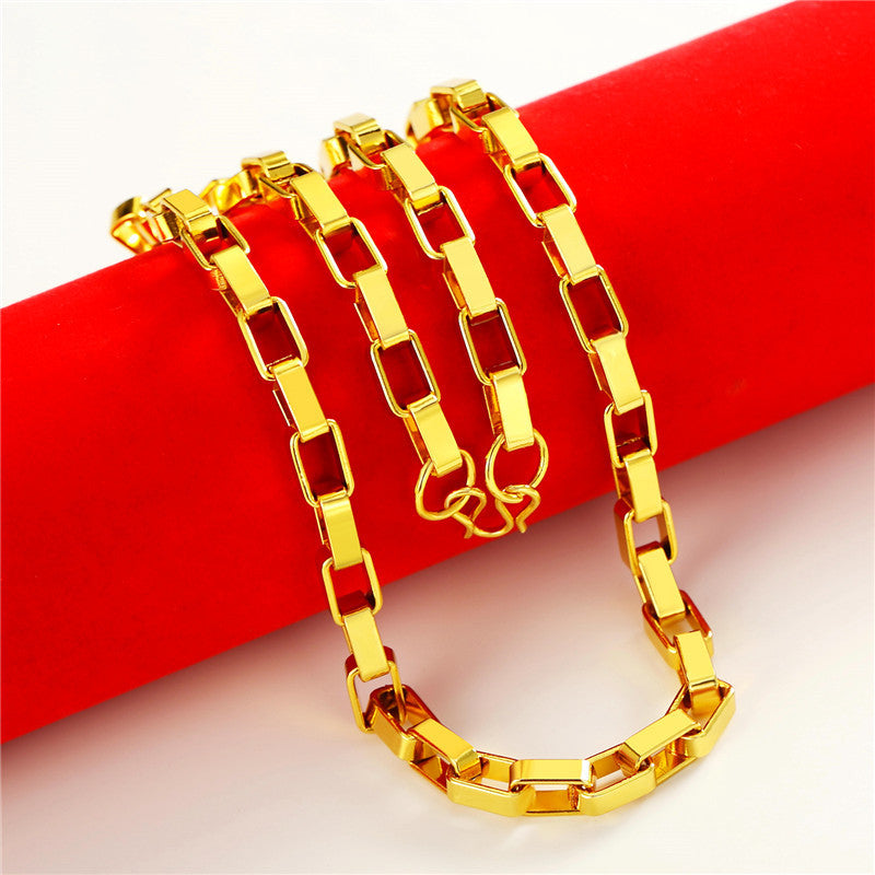 Men's Versatile Innovative Pretty Popular Gold Necklaces