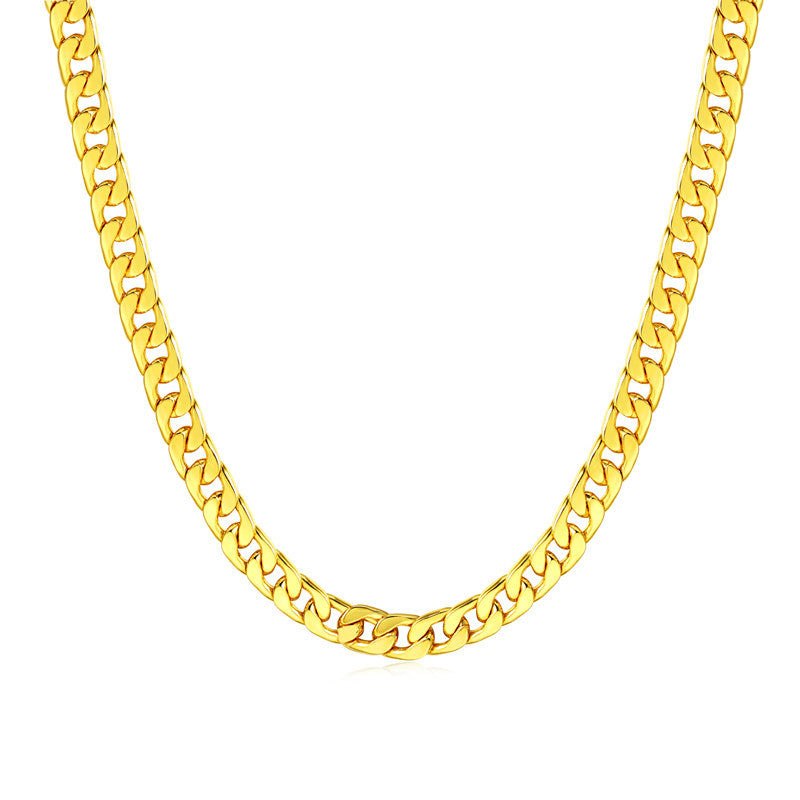 Men's Versatile Innovative Pretty Popular Gold Necklaces