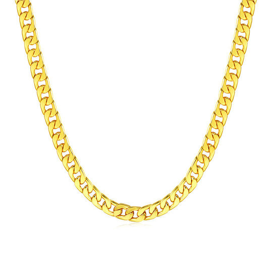 Men's Versatile Innovative Pretty Popular Gold Necklaces