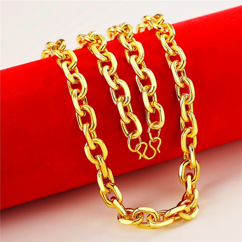 Men's Versatile Innovative Pretty Popular Gold Necklaces