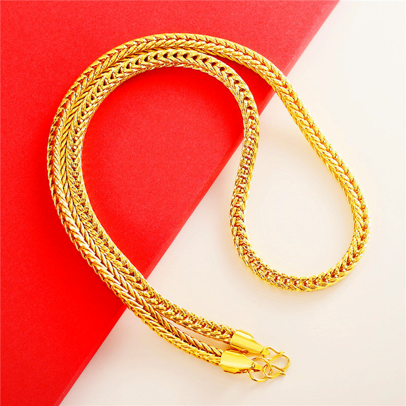 Men's Versatile Innovative Pretty Popular Gold Necklaces