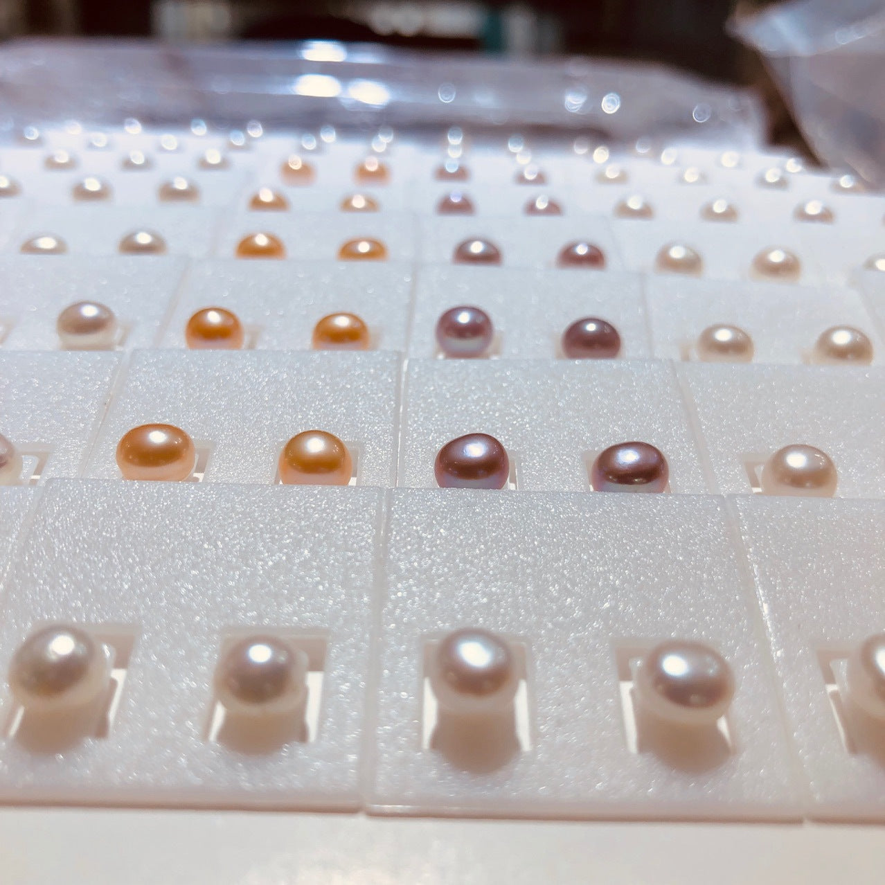 Freshwater Pearl Ear Near Round Sier Needle French Stud Earrings